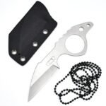 Tragbares Minimesser aus einem Stck aus Stahl Neck Knife